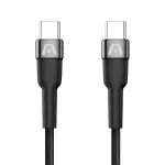 CABLE TRENZADO DE NAILON DURA SPEED DE 240W TIPO-C A TIPO-C PARA CARGA Y SINCRONIZACIÓN ULTRA RÁPIDA DE 1.8M ARGCB0073